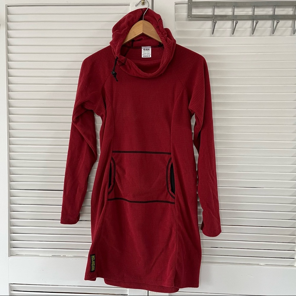 Melanzana Raspberry Micro Grid Dress